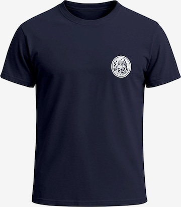 Neverless Shirt 'Walross' in Blau: Vorderseite