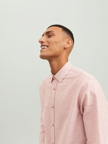 JACK & JONES Regular Fit Hemd 'Summer' in Pink