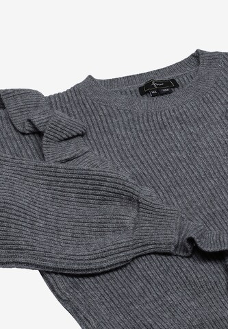 Pullover di faina in grigio