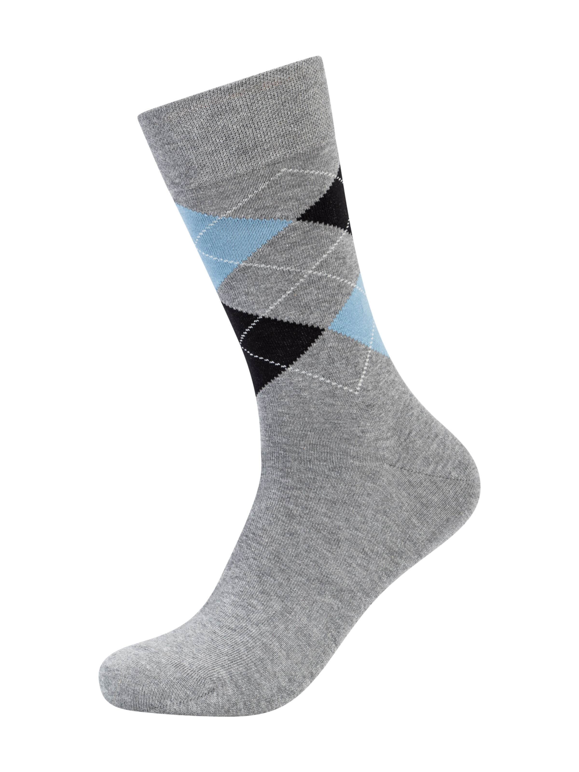 camano Socks in Black: side