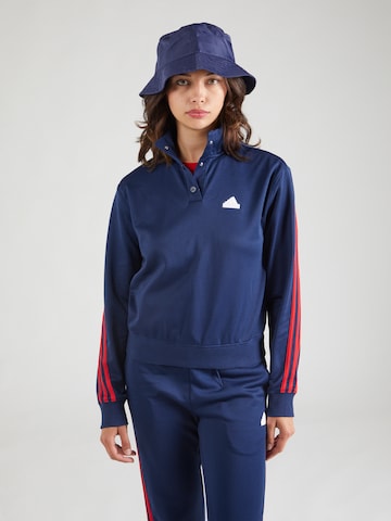 Hanorac sport 'ICONIC' de la ADIDAS SPORTSWEAR pe albastru