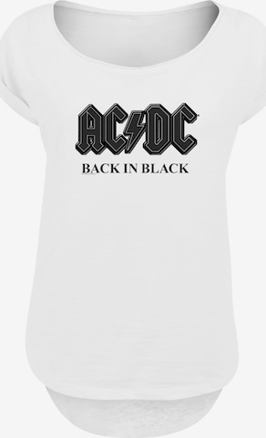 F4NT4STIC Shirt 'ACDC Back In Black' in White: front