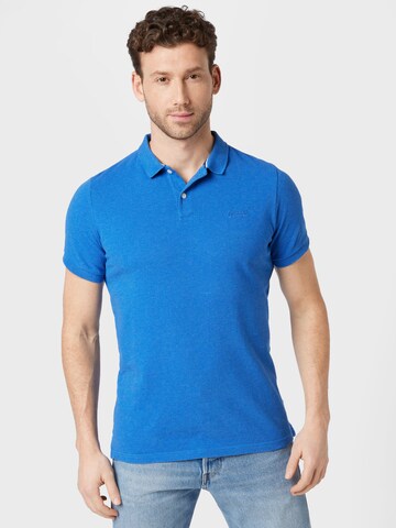 Superdry Poloshirt in Blau: predná strana