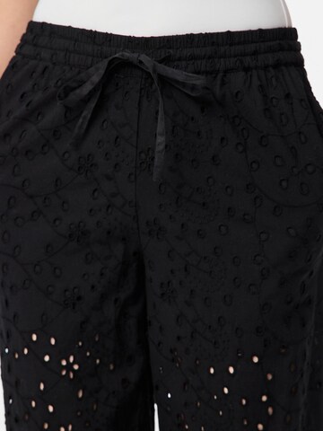 PIECES Regular Broek 'WENDY' in Zwart