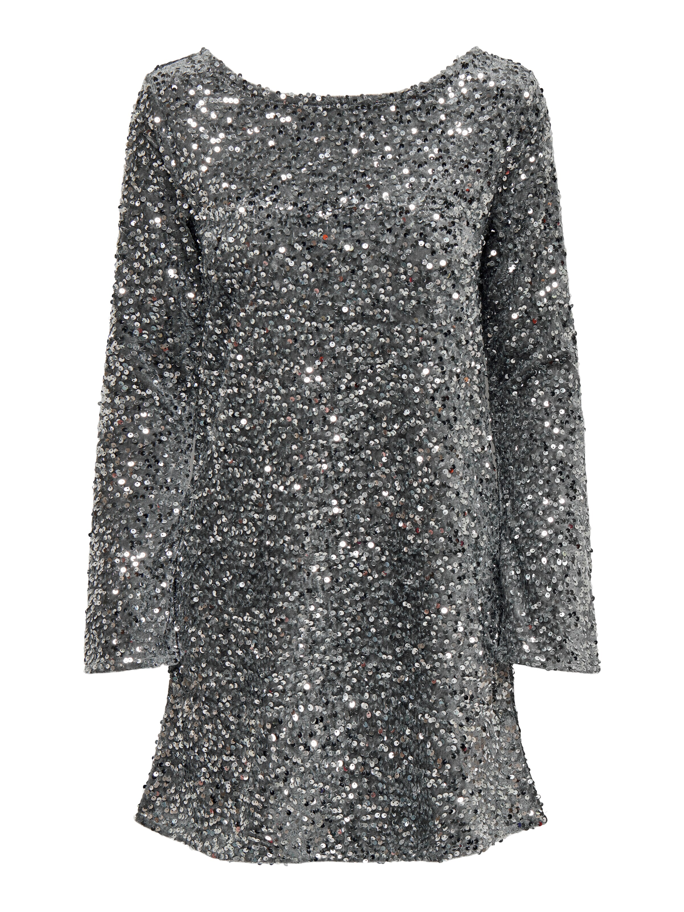 JDY Kleid 'JDYSARA' in Silber: Vorderseite