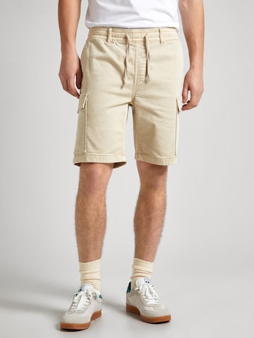 Pepe Jeans Regular Shorts 'GYMDIGO' in Beige: predná strana