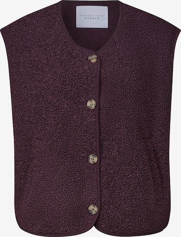 Street One Studio Strickjacke in Lila: Vorderseite