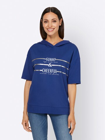 heine Sweatshirt in Blue: front