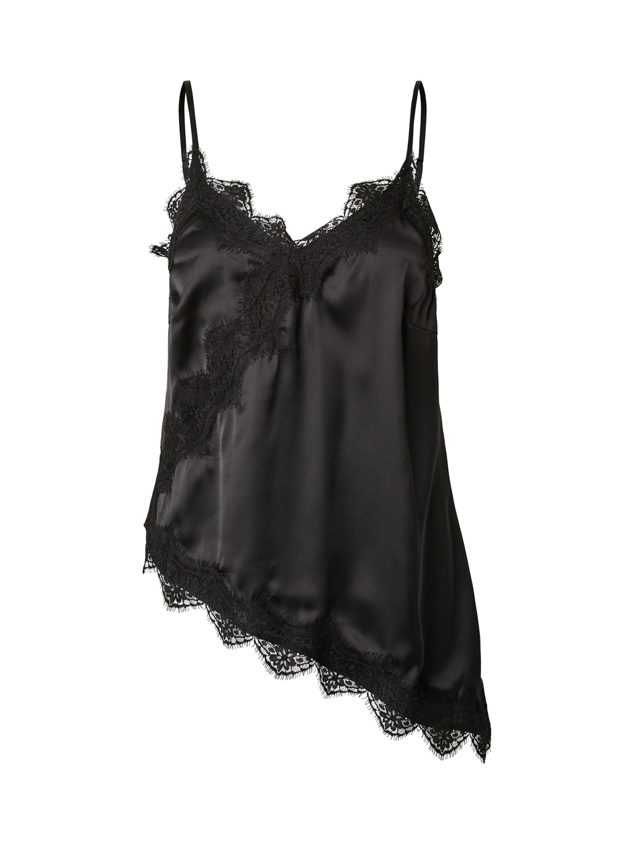 Chemise de nuit 'PCELVA' PIECES en noir : devant