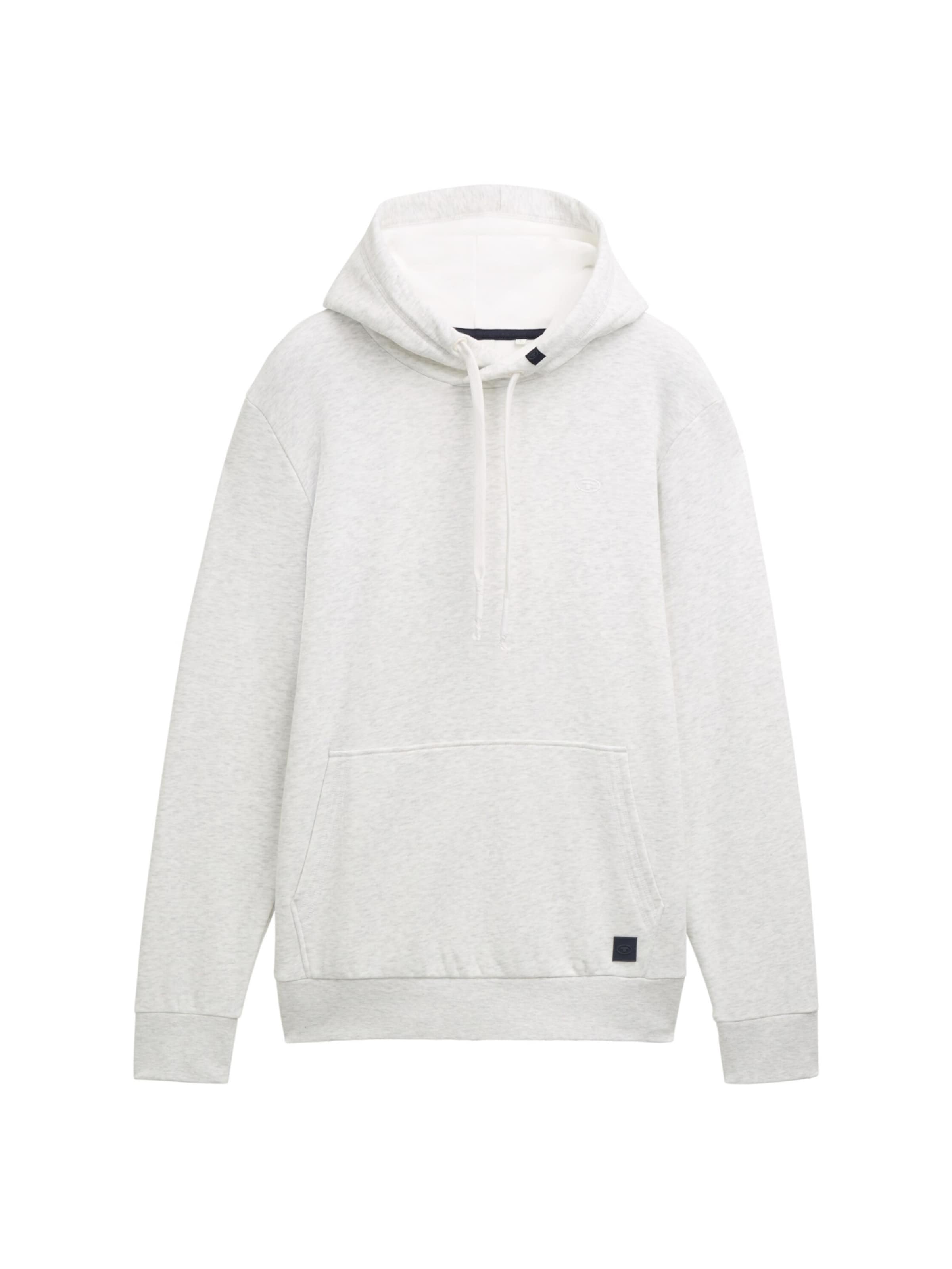 TOM TAILOR Hoodie in Weiß: Vorderseite