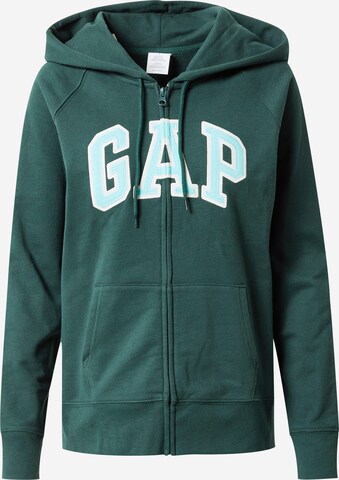 GAP Sweatjacke in Grün: predná strana