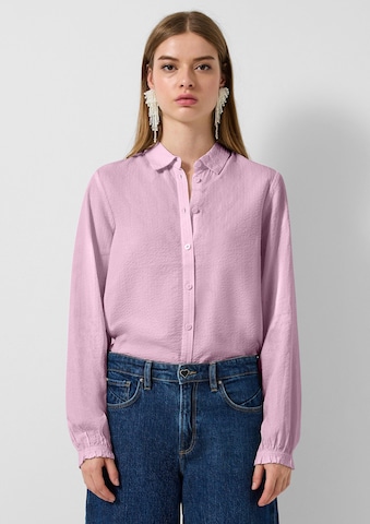 QS Blouse in Roze: voorkant