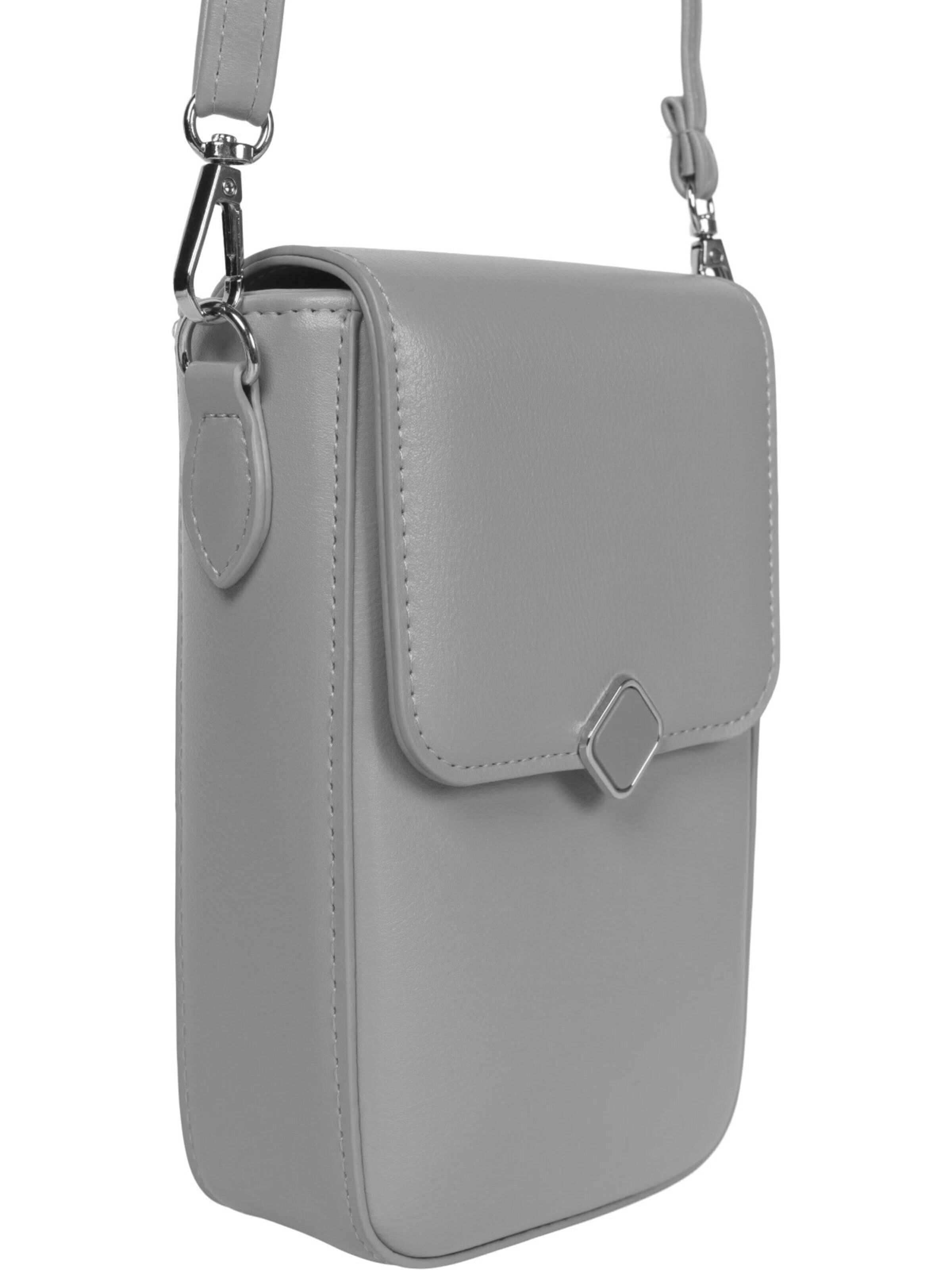 styleBREAKER Umhängetasche 'Box Bag Umhängetasche Uni'‌ in Grau