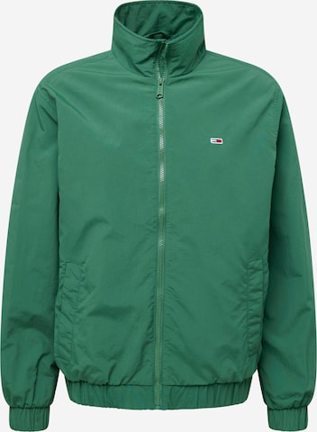 Tommy Jeans Overgangsjakke 'ESSENTIAL' i grøn: forside