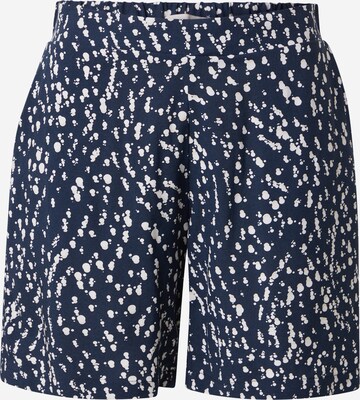 ICHI Loosefit Broek in Blauw: voorkant