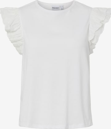 T-shirt 'PCPANDRIA' PIECES en blanc : devant