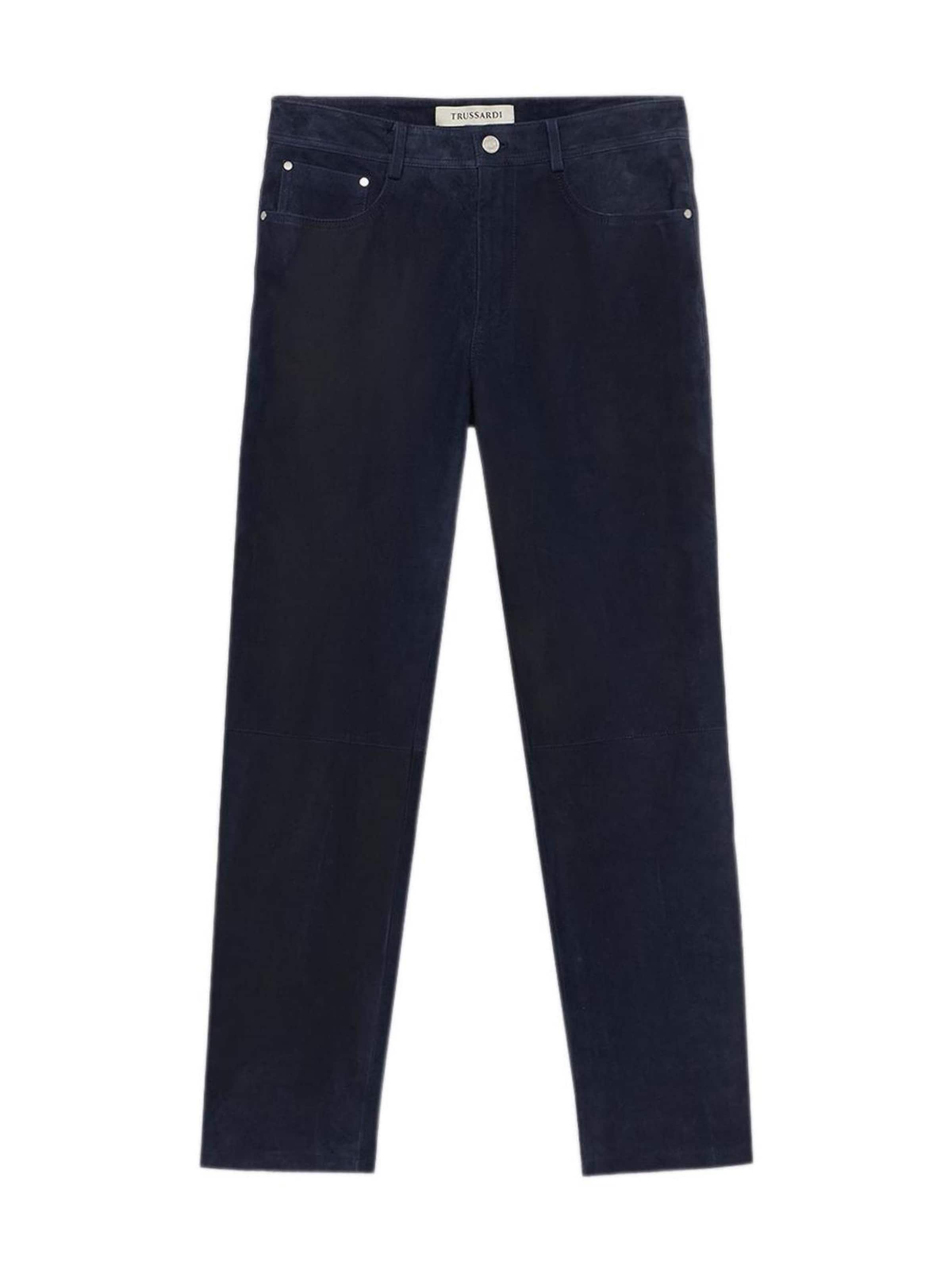 Trussardi Regular Broek in Blauw: voorkant