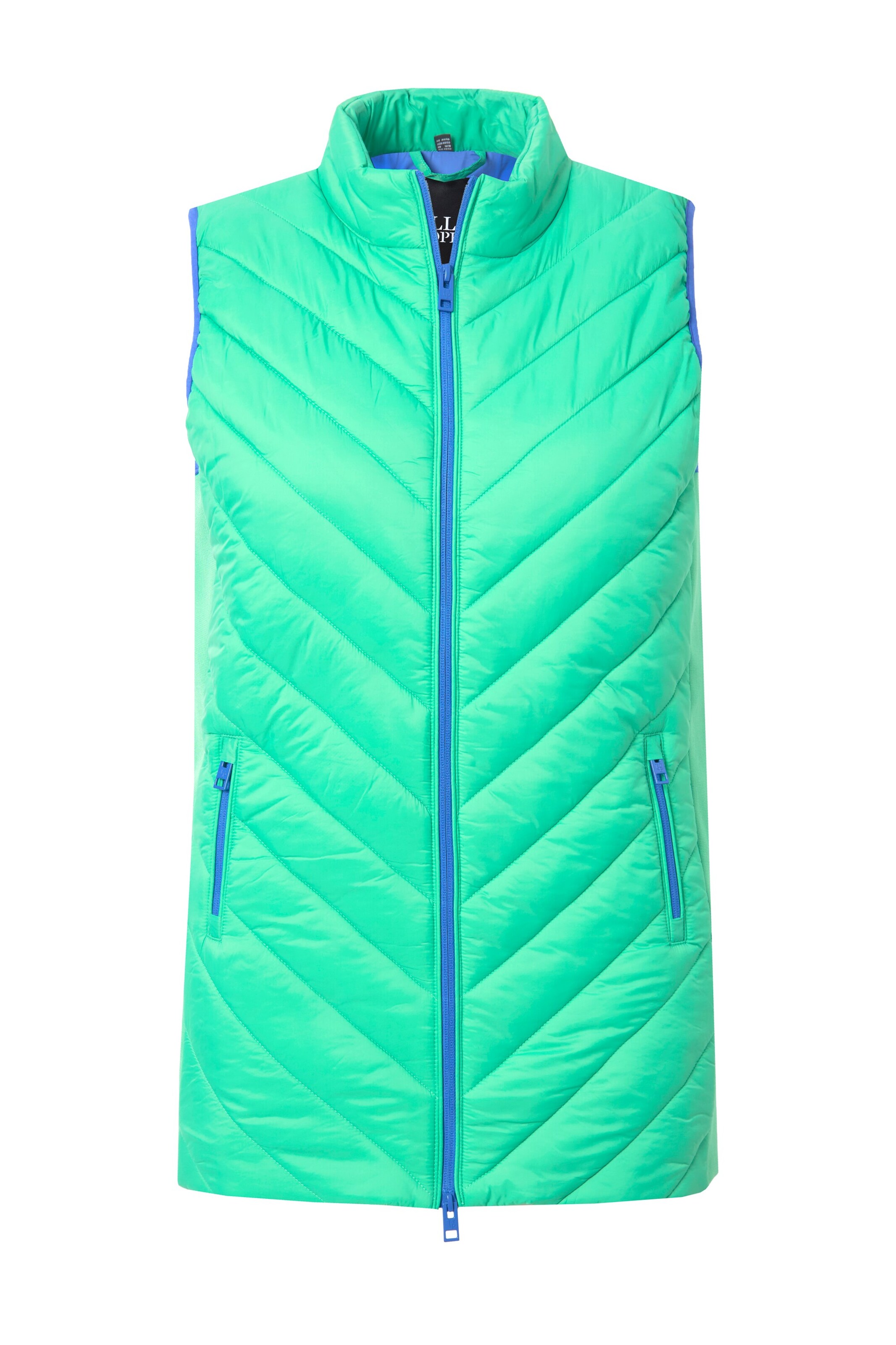 Ulla Popken Bodywarmer in Groen: voorkant