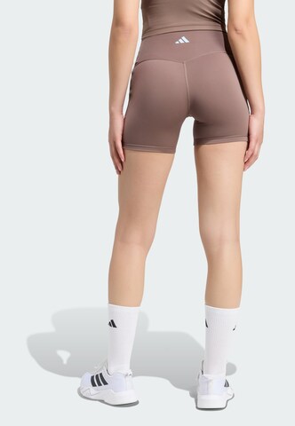 ADIDAS PERFORMANCE - Skinny Pantalón deportivo 'All Me' en marrón