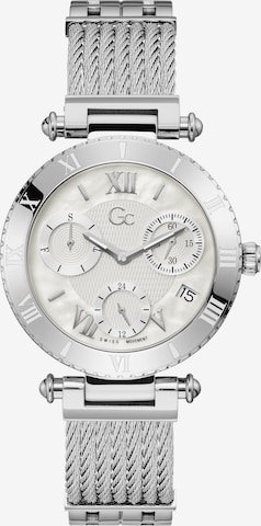 Montre à affichage analogique 'Infinity' Gc en argent : devant