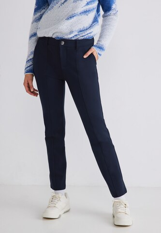 STREET ONE Slimfit Chino in Blauw: voorkant