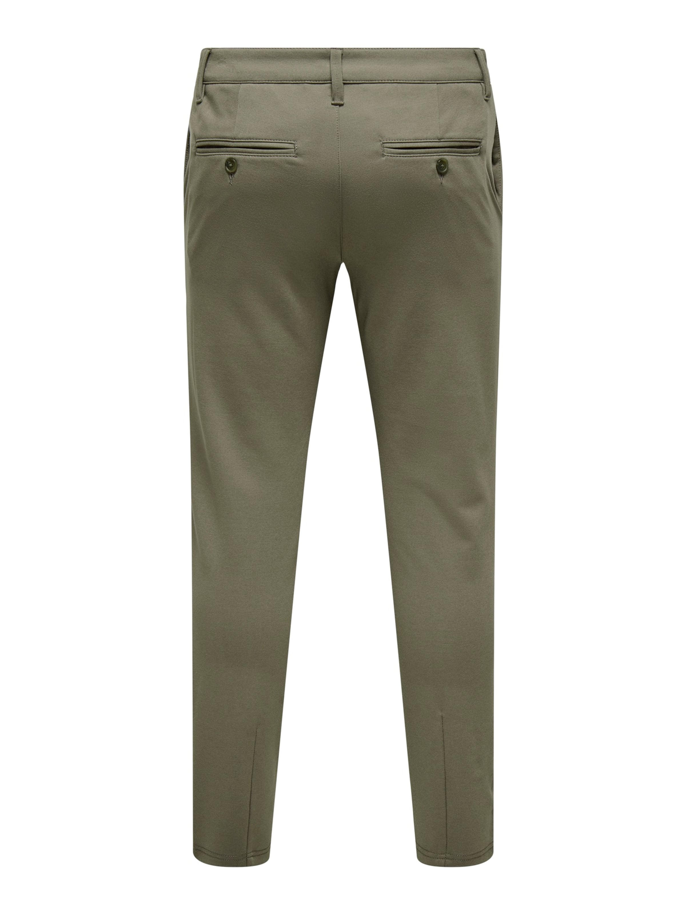 Only & Sons Slimfit Lærredsbukser 'ONSMark' i grøn