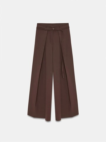 Dilvin Wide leg Pants in Brown