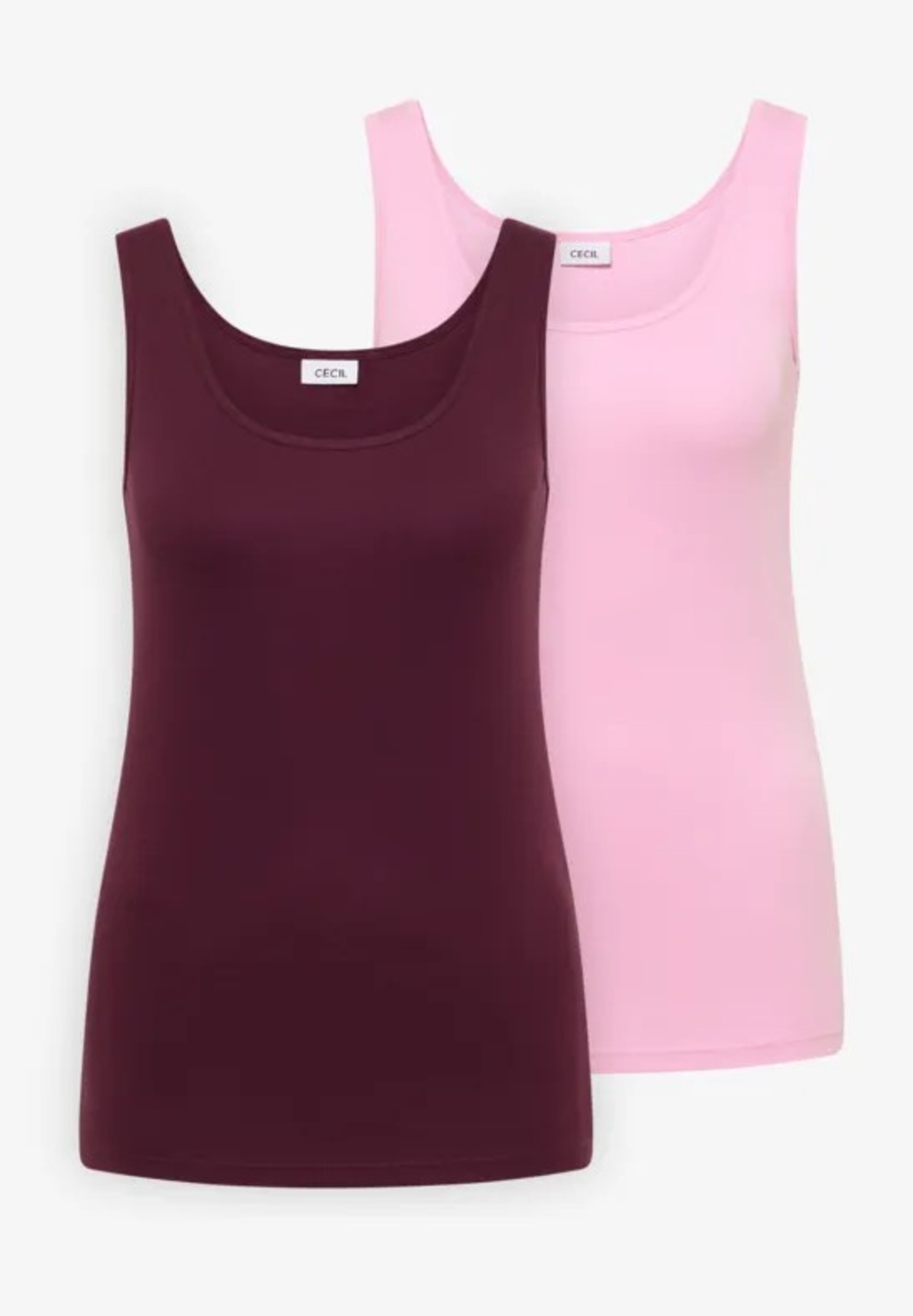 CECIL Top 'Basic' in Pink: Vorderseite