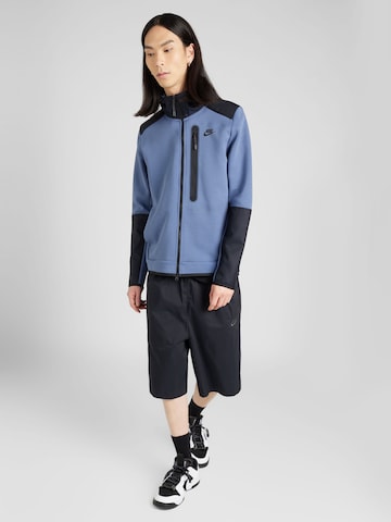 Nike Sportswear Sweatjacka 'Tech Fleece' i blå