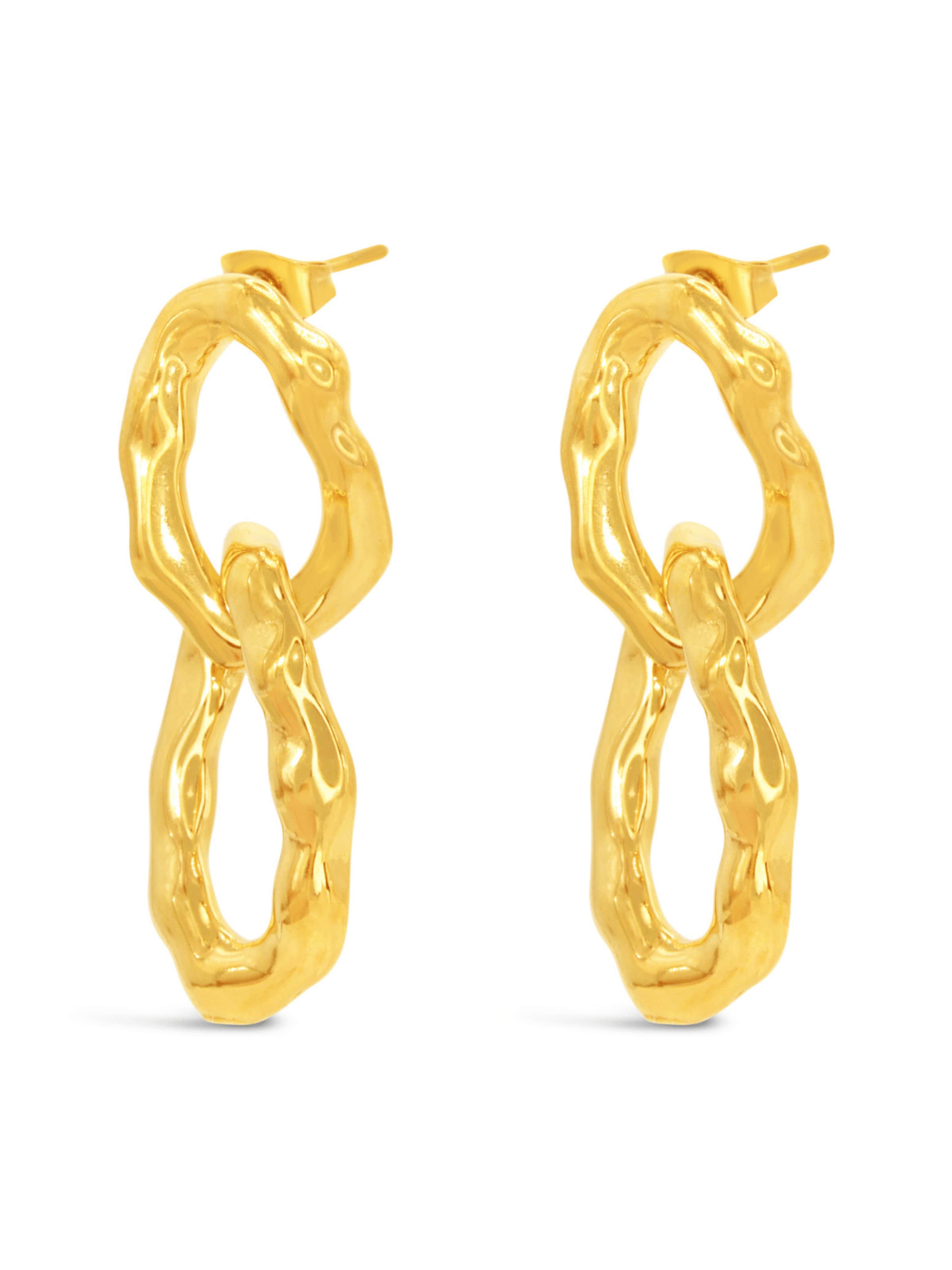 ARS-ARGENTI Earrings 'LIFE IS A BEACH' in Gold: front