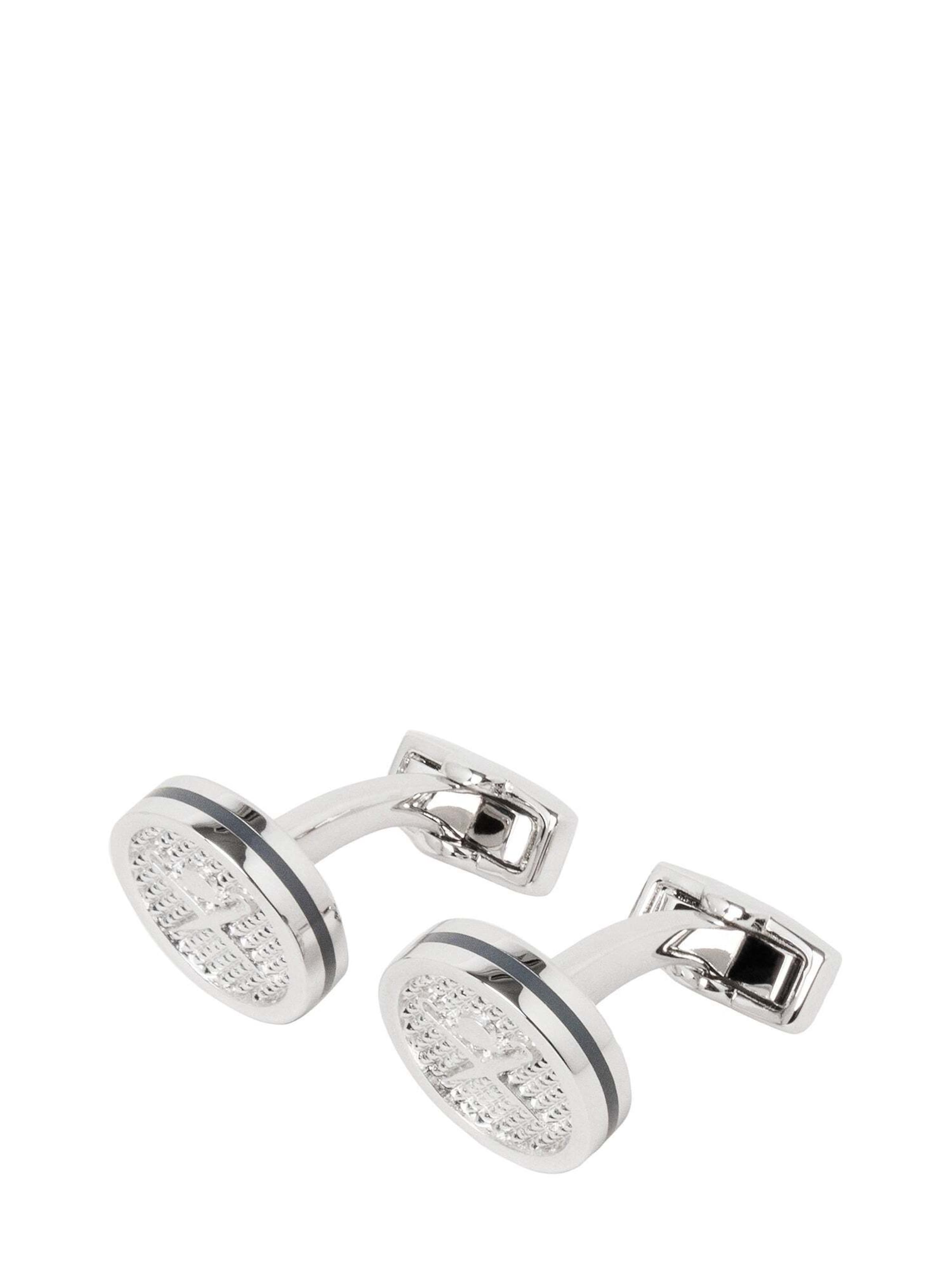 Hackett London Boutons de manchette en One Size en gris, Vue avec produit