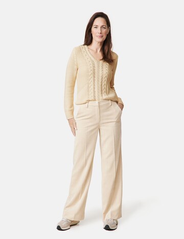 Wide Leg Pantalon à plis 'Mir:ja' GERRY WEBER en beige