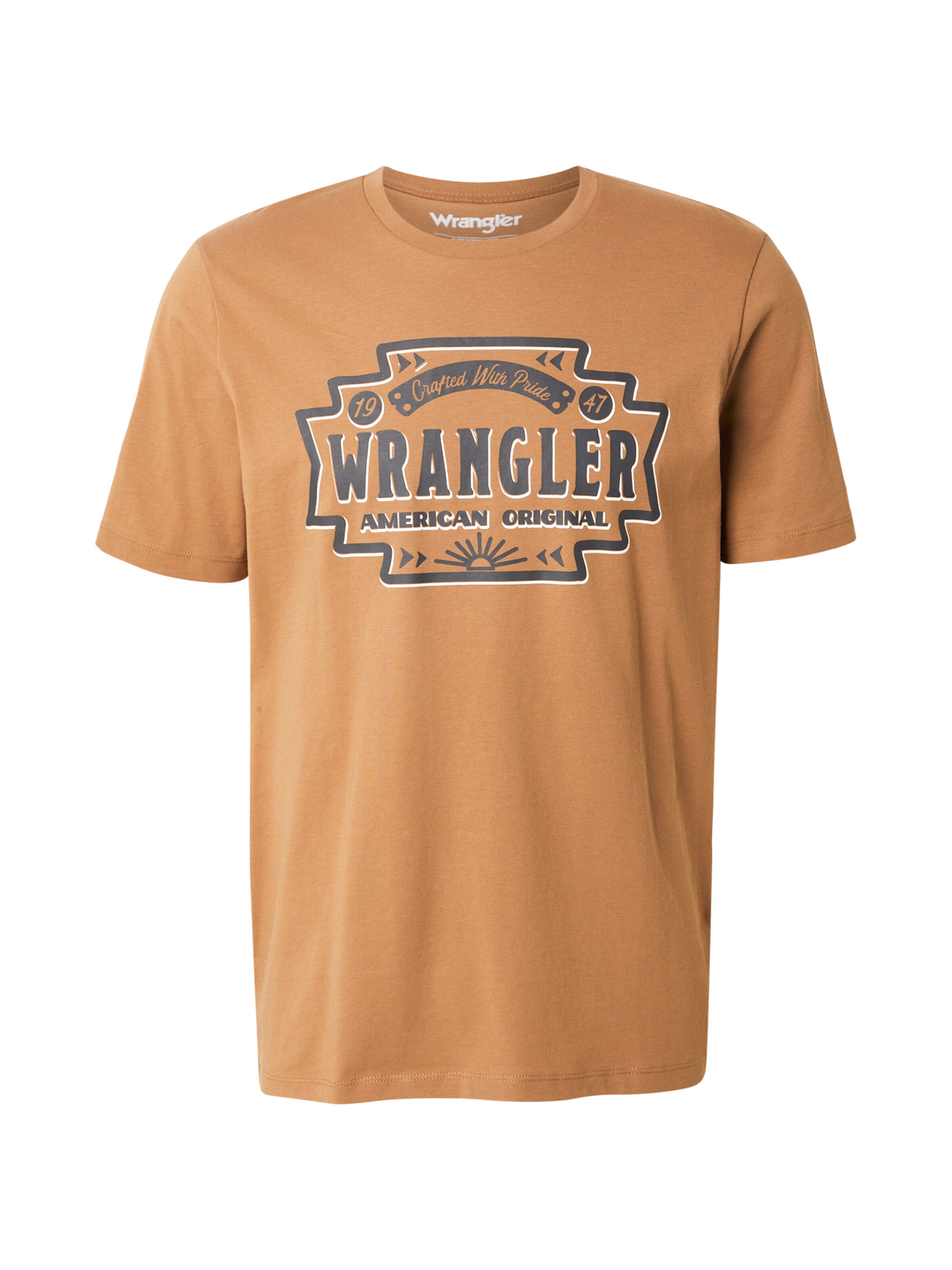 WRANGLER Μπλουζάκι 'AMERICANA' σε πουέμπλο / μαύρο / λευκό, Άποψη προϊόντος