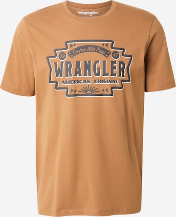 WRANGLER Shirt 'AMERICANA' in Brown: front