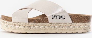 Bayton Pantoletter 'Penelope' i beige: forside