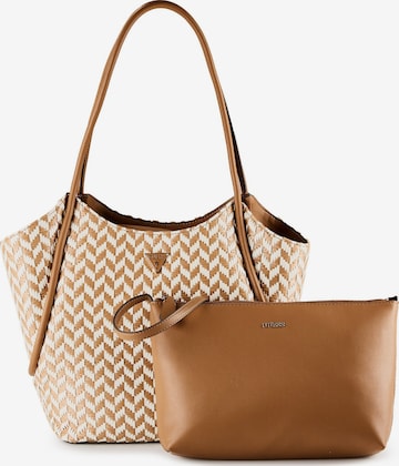 Cabas 'Tessi' GUESS en marron : devant