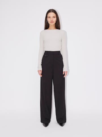 LeGer by Lena Gercke Wide leg Pleated Pants 'Aurelia' in Black