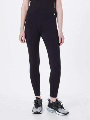 Champion Authentic Athletic Apparel Skinny Leggings in Black: front