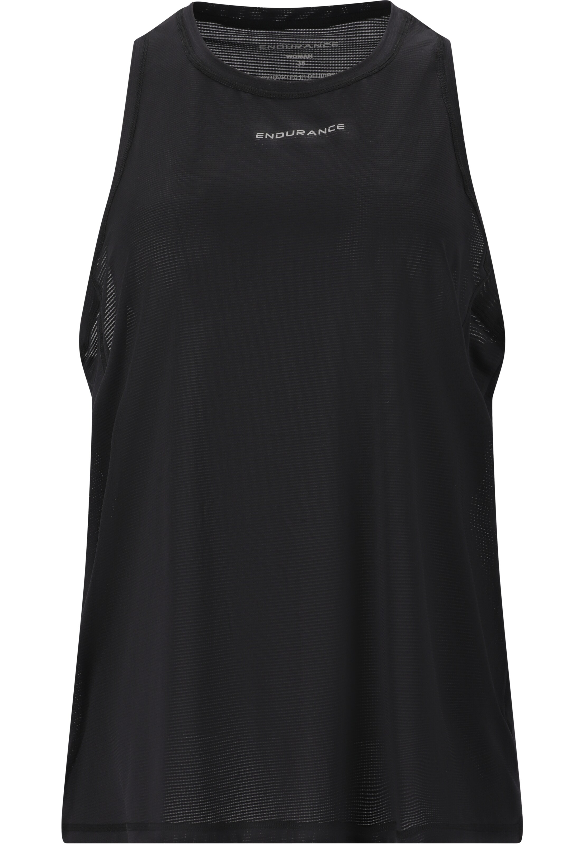 ENDURANCE Sports top 'Atalanta' in Black: front