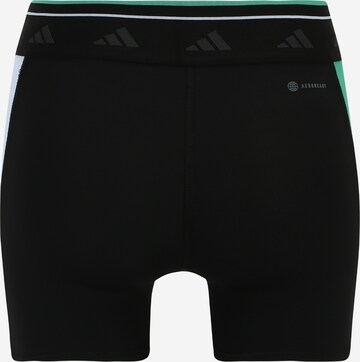 ADIDAS PERFORMANCE Skinny Sportbroek 'Techfit Colorblock' in Zwart