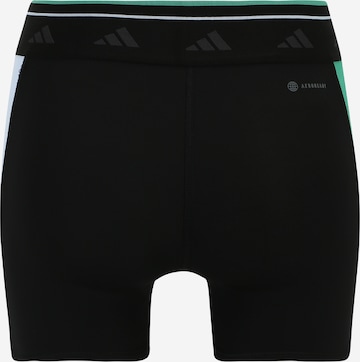 Skinny Pantalon de sport 'Techfit Colorblock' ADIDAS PERFORMANCE en noir