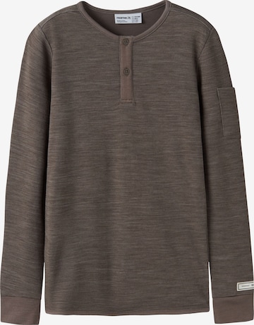 T-Shirt NAME IT en marron : devant