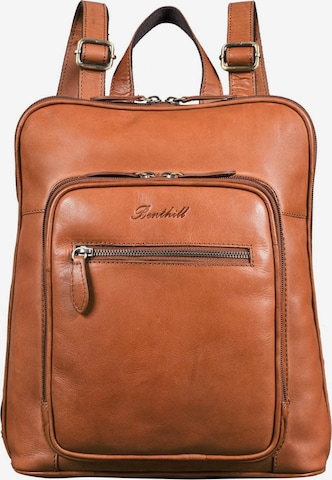 Benthill Backpack in Brown: front
