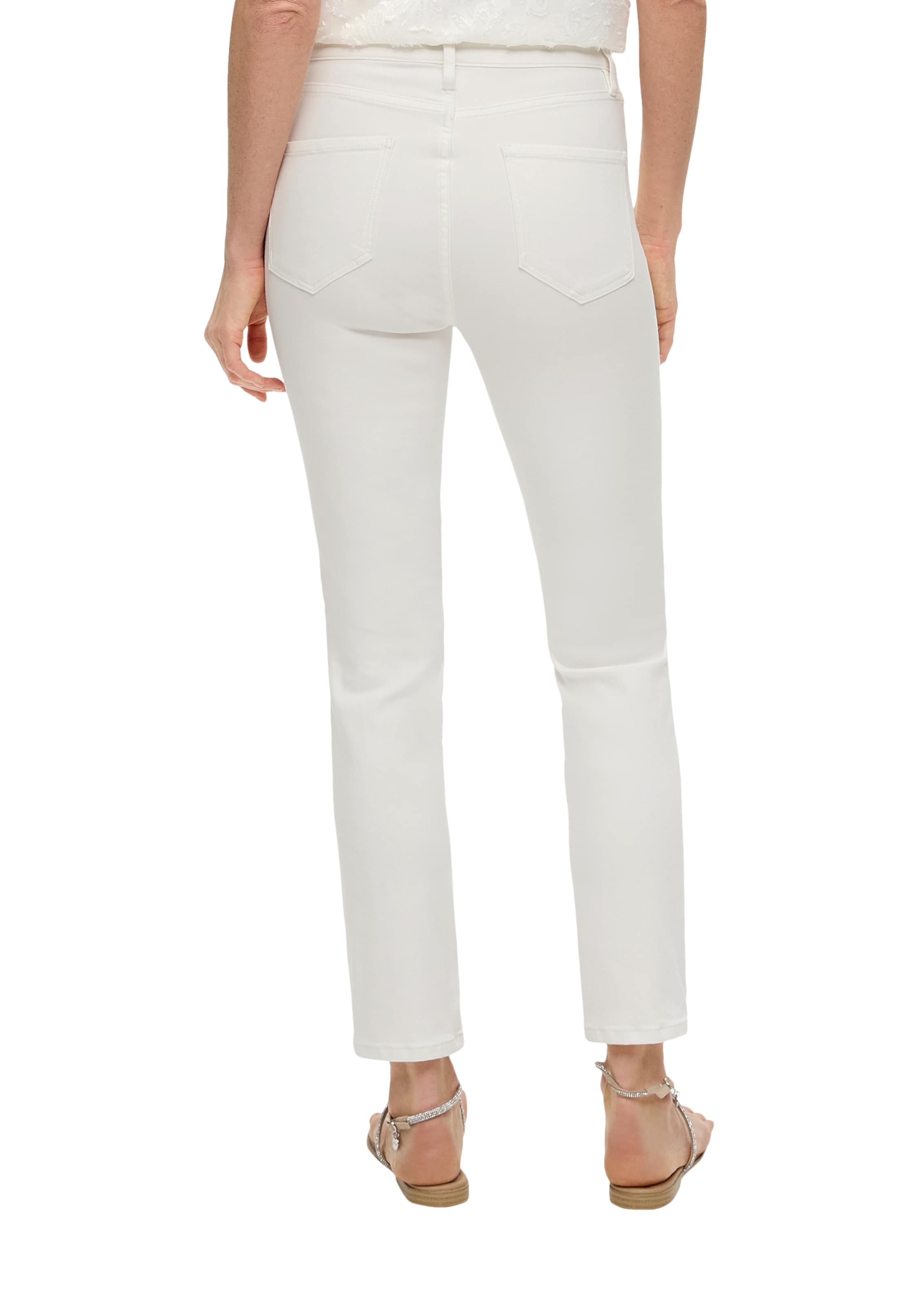 s.Oliver BLACK LABEL Slimfit Jeans 'Betsy' in Wit