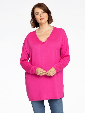 Yoek Sweater in Pink: front