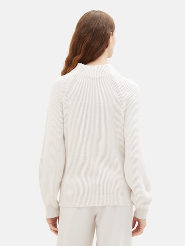 TOM TAILOR Sweater in White