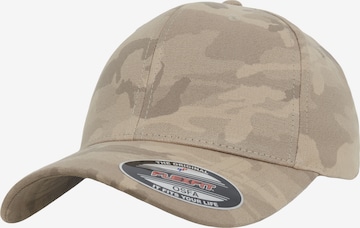 Casquette Flexfit en beige : devant