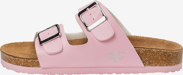 19V69 ITALIA Pantolette 'Sassari' in Pink: Vorderseite