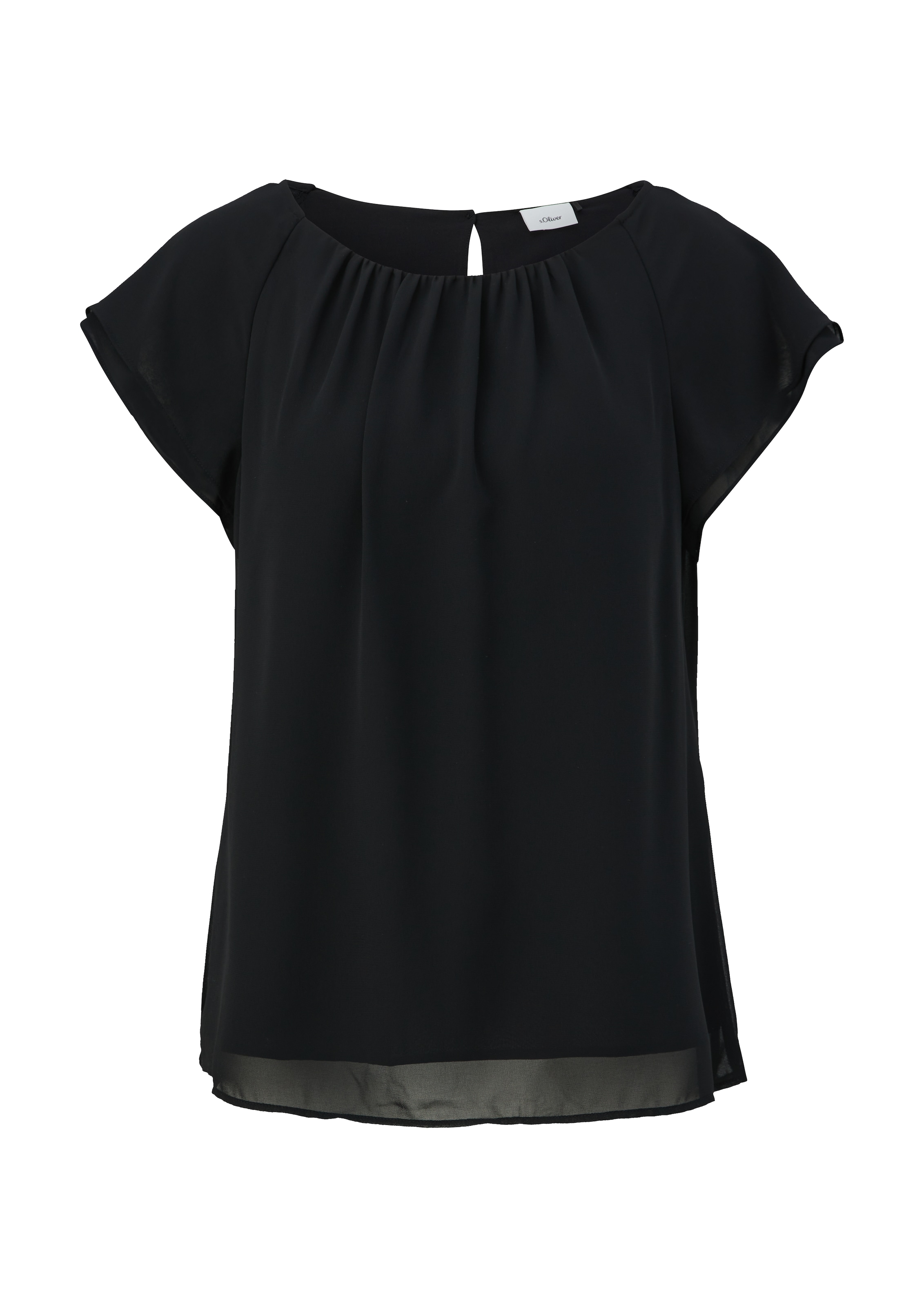 s.Oliver BLACK LABEL Bluse in Schwarz: Vorderseite