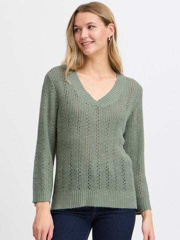 Pullover ' ERETTA  ' di Fransa in verde: frontale
